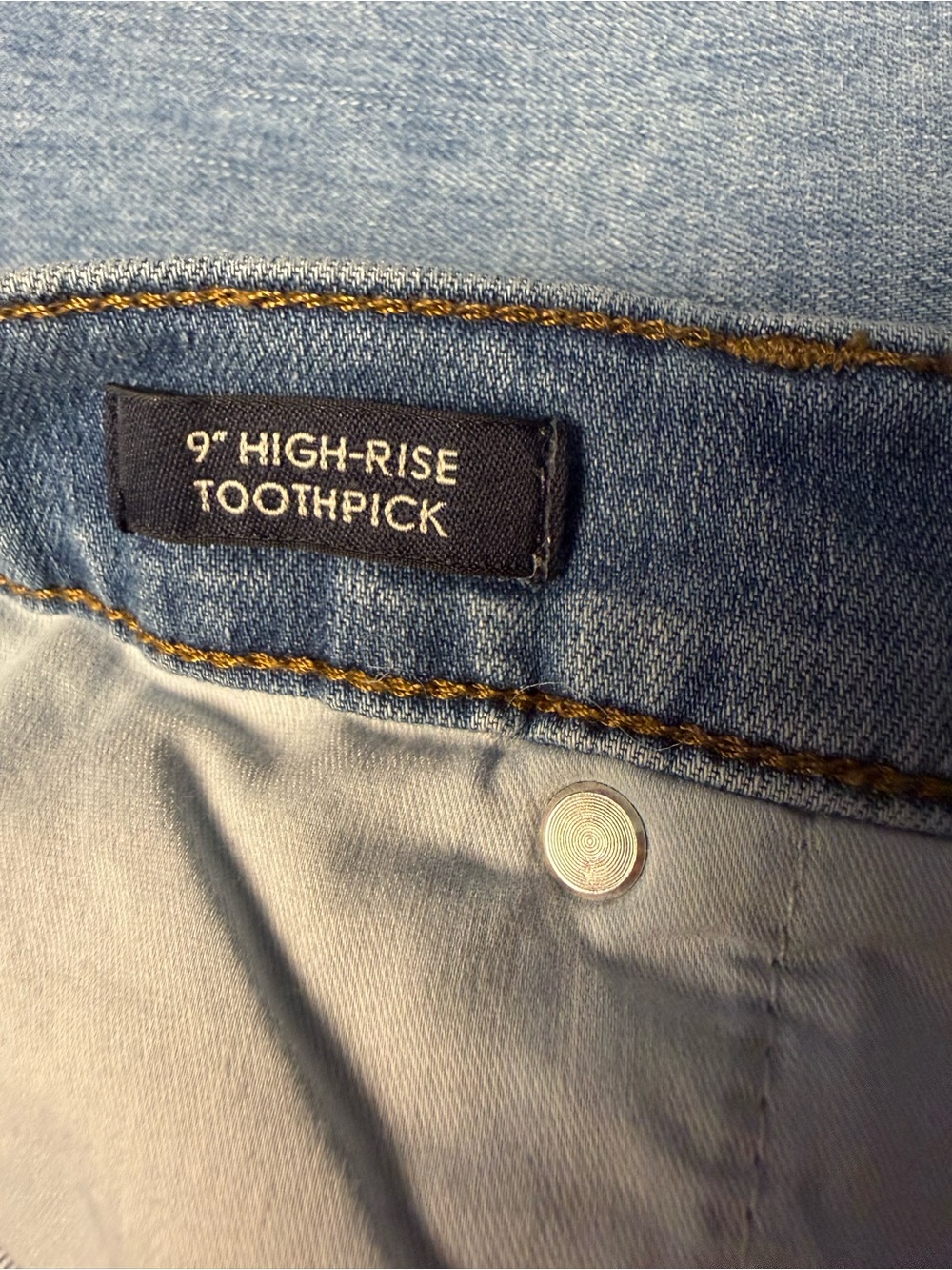 J.Crew 9” High-Rise Toothpick Skinny Jeans Women’s Size 30 Light Wash Stretch De - Picture 7 of 12